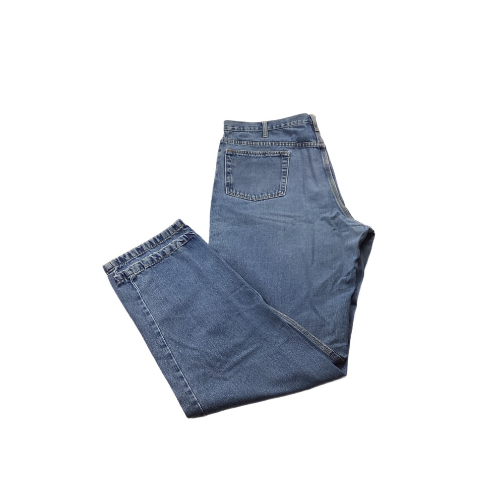 Berne Workwear Jeans Mens 42x34 Blue Denim Relaxed Fit Straight Leg P999SWD